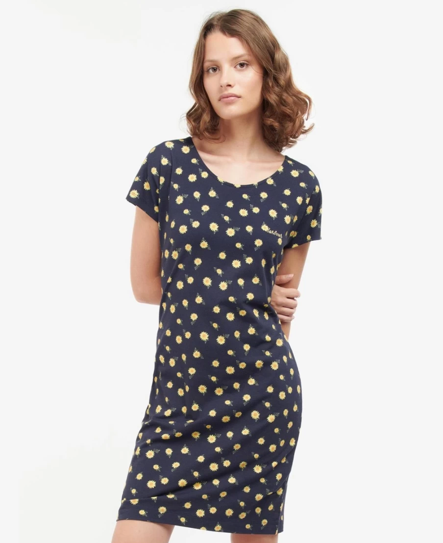 Barbour Women's Navy Story Print Harewood Dress