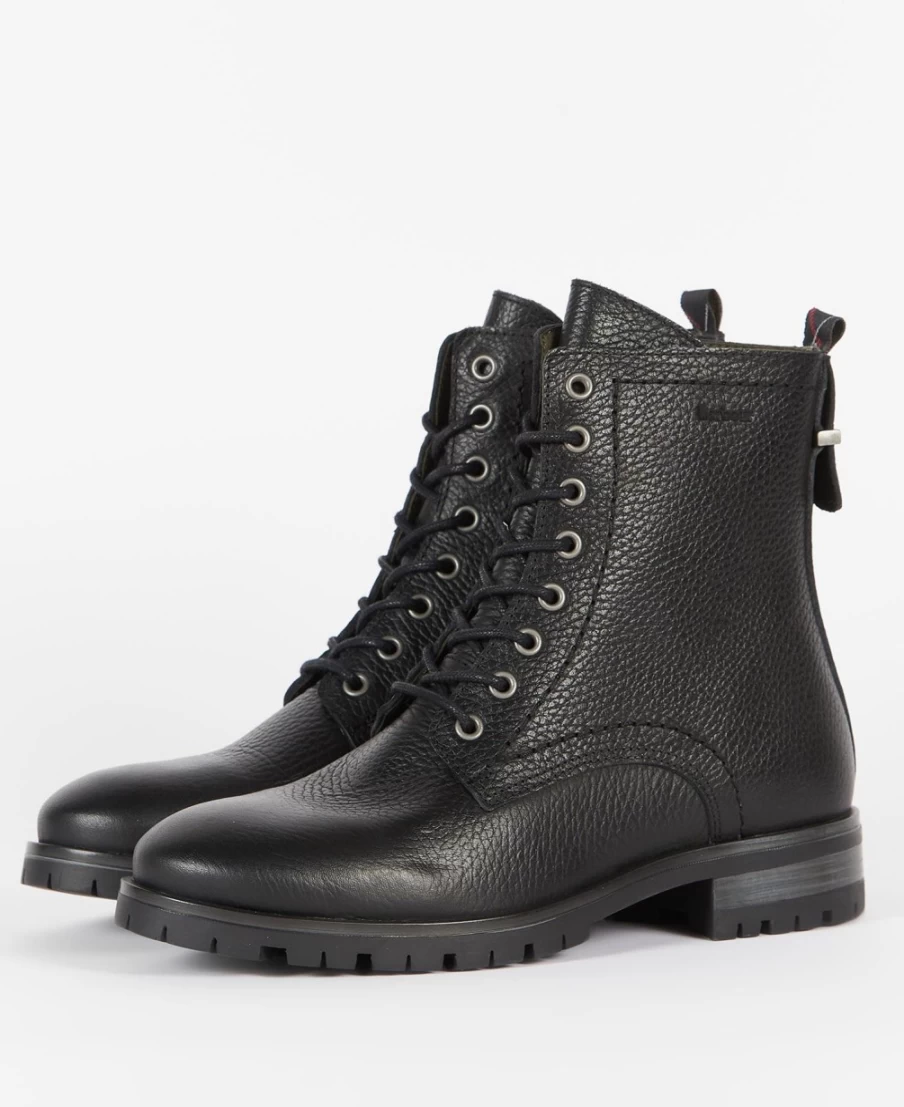 Barbour Womens Christina Boots in Cognac - Stylish Leather Ankle Boots for Women