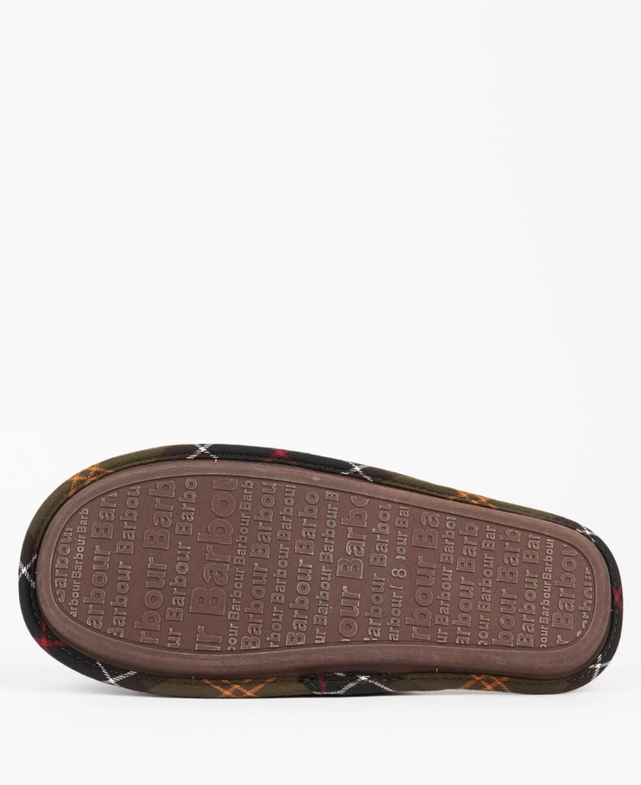 Barbour Men's Foley Brown Slippers | Premium Leather Comfort Footwear