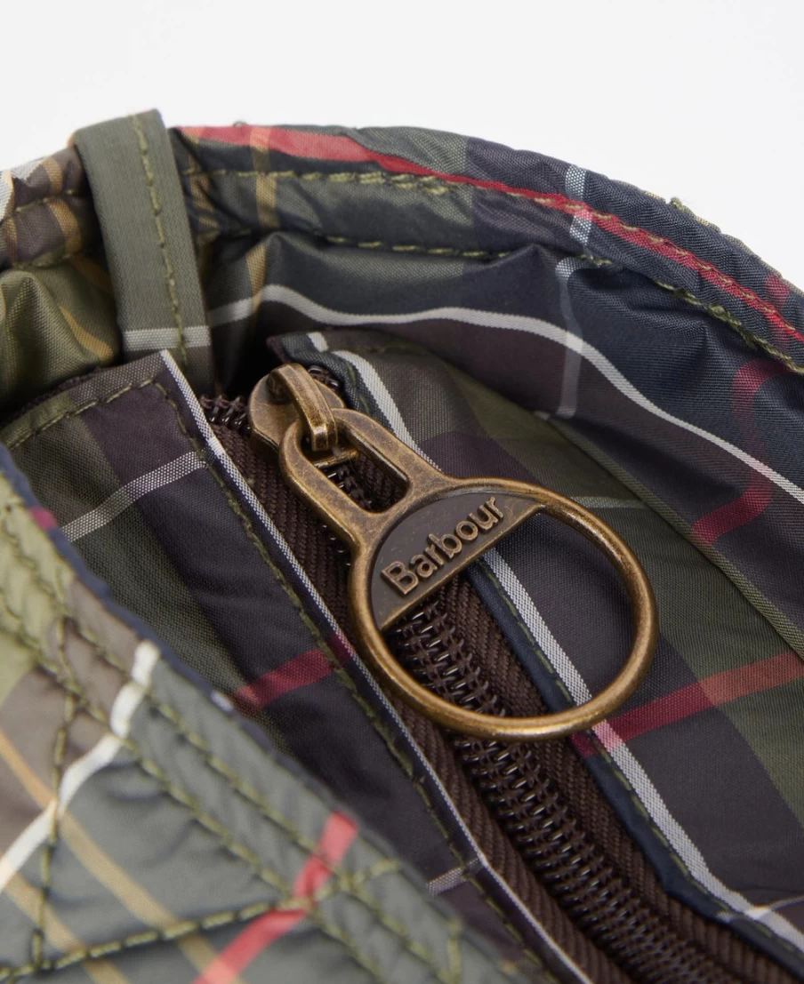 Barbour Wetherham Quilted Tote Bag for Men in Classic Tartan Check Pattern