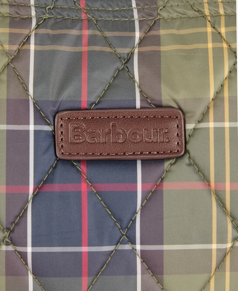 Barbour Wetherham Quilted Tote Bag for Men in Classic Tartan Check Pattern