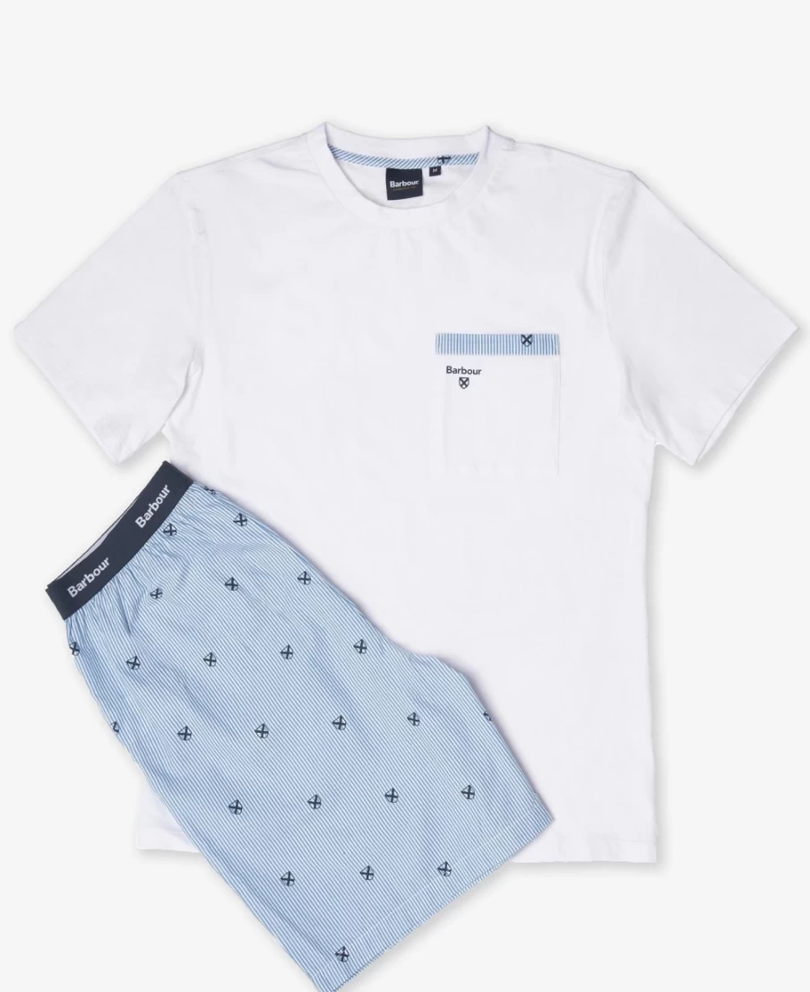 Barbour Men's Hilson Classic Blue Pajama Set