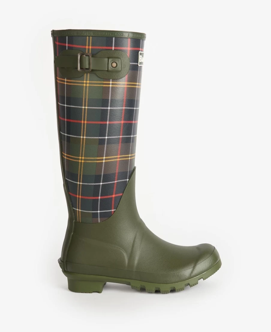 Barbour Women's Classic Tartan Bede Wellingtons Waterproof Boots