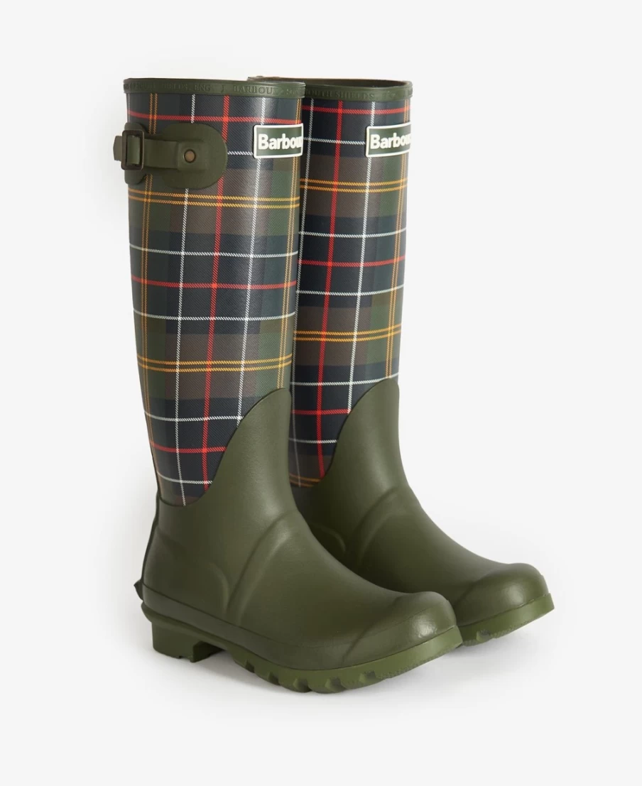 Barbour Women's Classic Tartan Bede Wellingtons Waterproof Boots