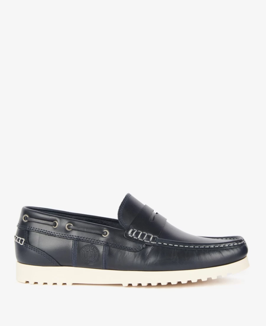 Barbour Men's Fairway Boat Shoes in Choco - Classic Nautical Style