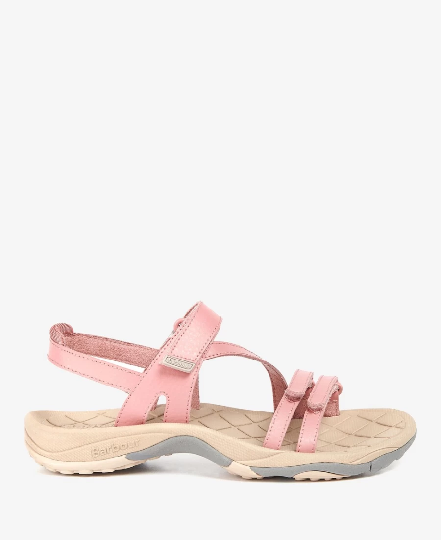 Barbour Women's Kenmore Strappy Sports Sandals in Tan | Comfortable & Stylish Footwear