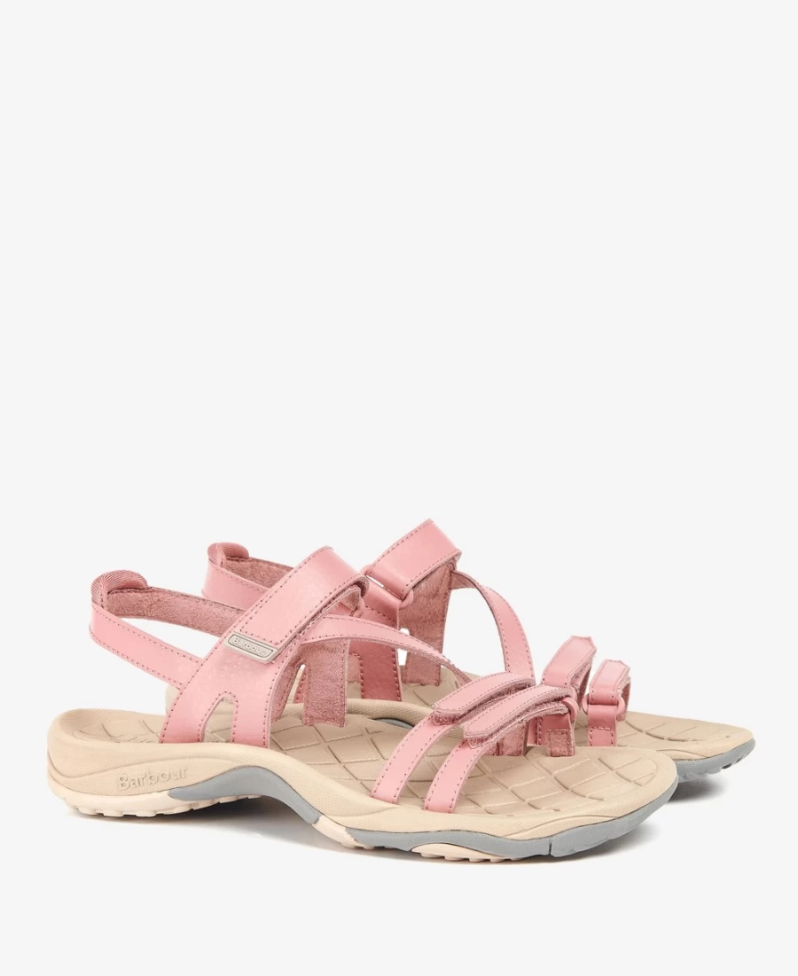 Barbour Women's Kenmore Strappy Sports Sandals in Tan | Comfortable & Stylish Footwear