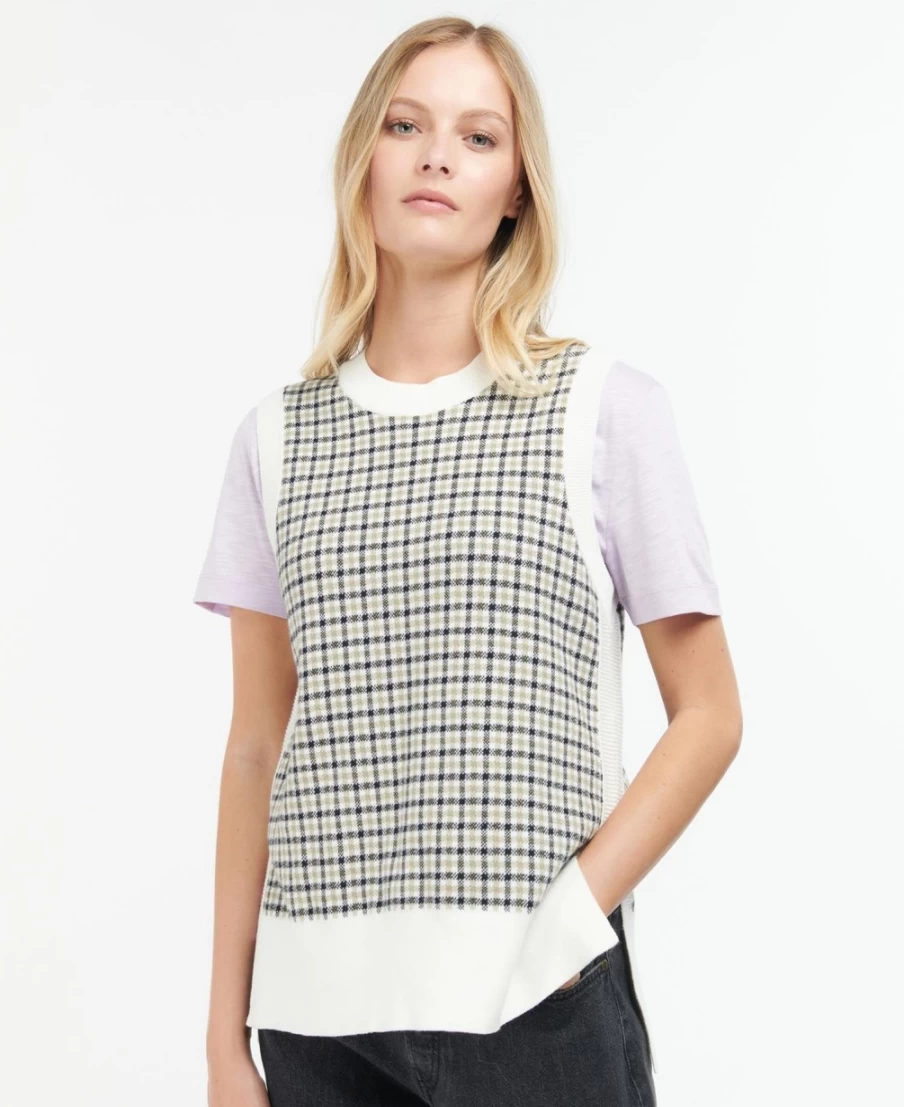 Barbour Women's Multicheck Dumbarton Knitted Sweater Vest