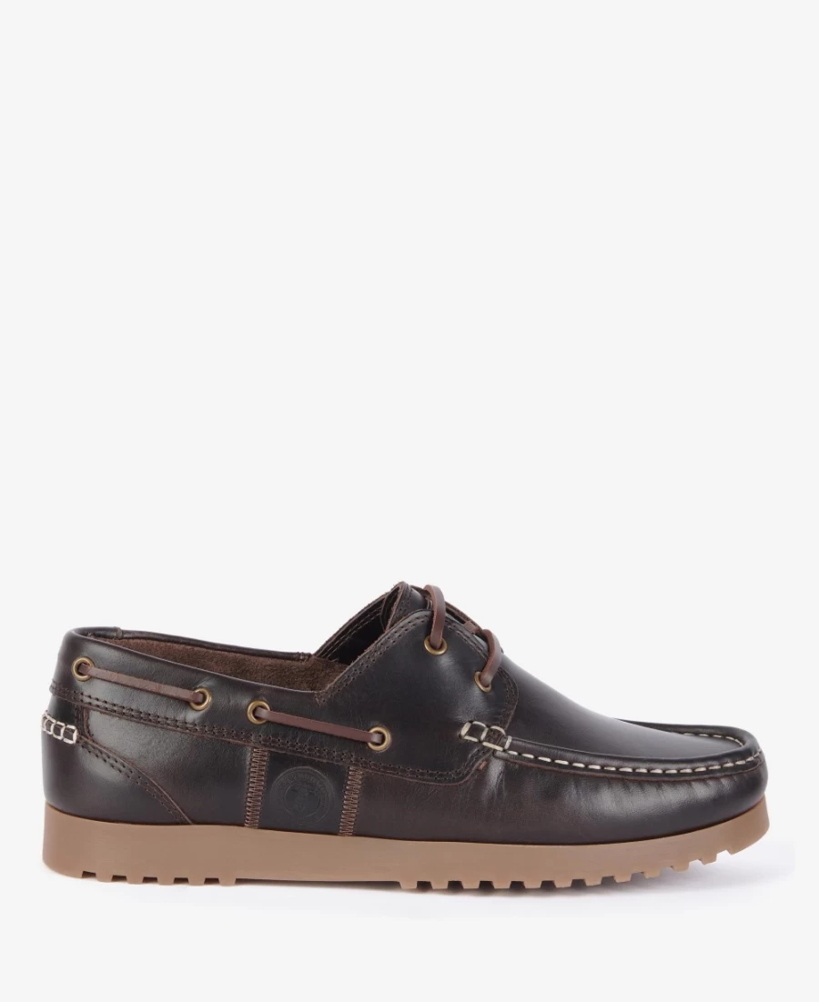 Barbour Men's Seeker Boat Shoes in Choco - Classic Nautical Style