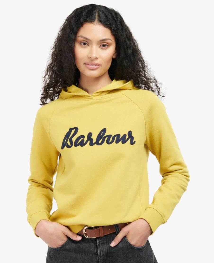 Barbour Women's Otterburn Hoodie in Winter Rose - Classic Fleece Pullover with Hood