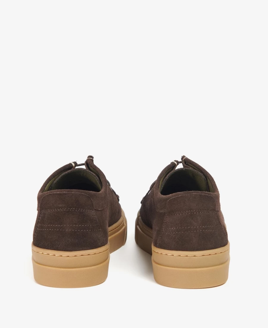 Barbour Perry Men's Cola Suede Shoes - Classic Casual Footwear