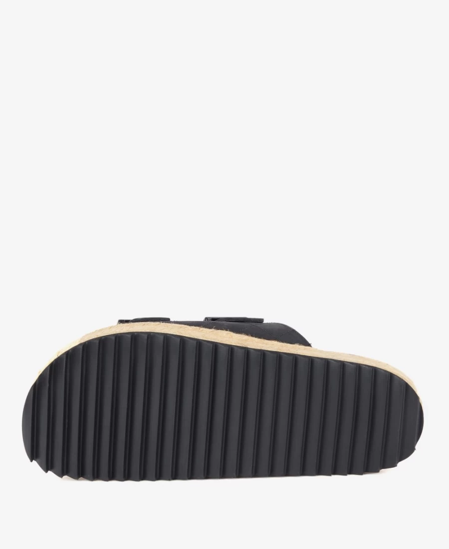 Barbour Women's Pamela Diamond Quilted Sandals in Classic White | Comfortable & Stylish Footwear
