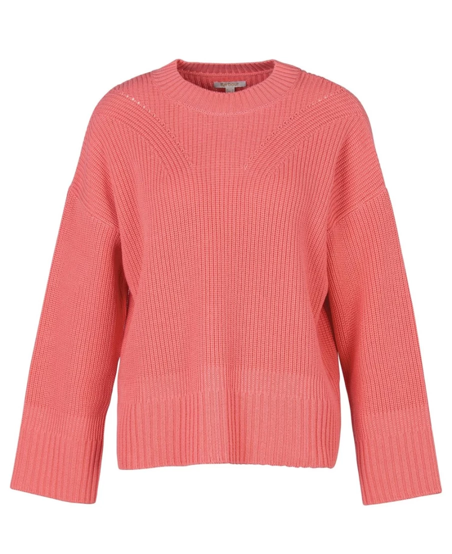 Barbour Women's Coraline Knitted Jumper in Pink Punch