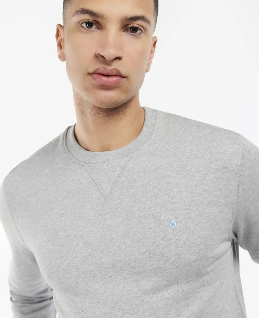 Barbour Men's Ridsdale Black Crew-Neck Sweatshirt