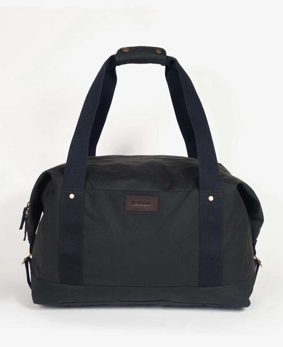Barbour Men's Navy Essential Waxed Cotton Holdall Travel Bag