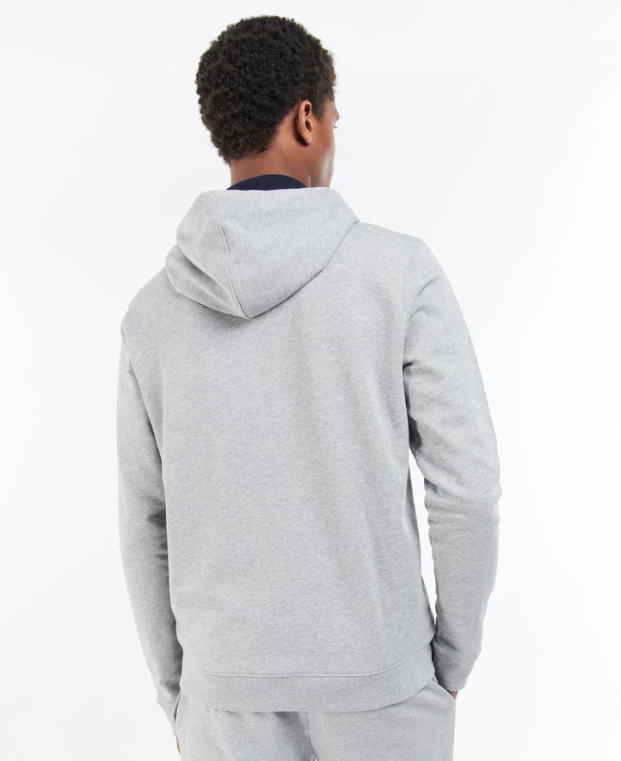 Barbour Men's Wallington Zip-Up Hoodie in Grey Marl - Lightweight Casual Pullover