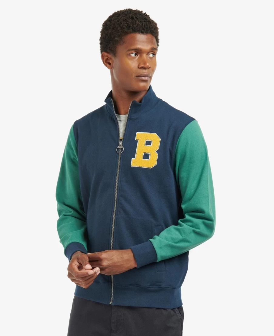 Barbour Men's Northgate Classic Navy Letterman Jacket