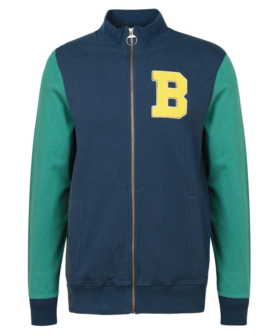 Barbour Men's Northgate Classic Navy Letterman Jacket