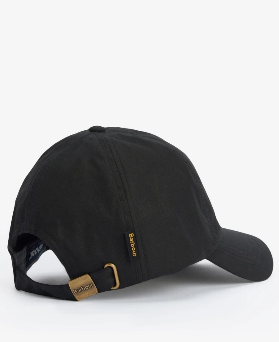 Barbour Men's Sport Cap in Navy & Cordovan Wax Cotton