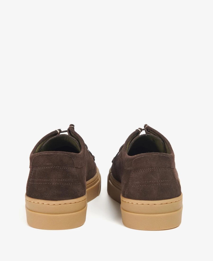 Barbour Perry Men's Cola Suede Shoes - Classic Casual Footwear