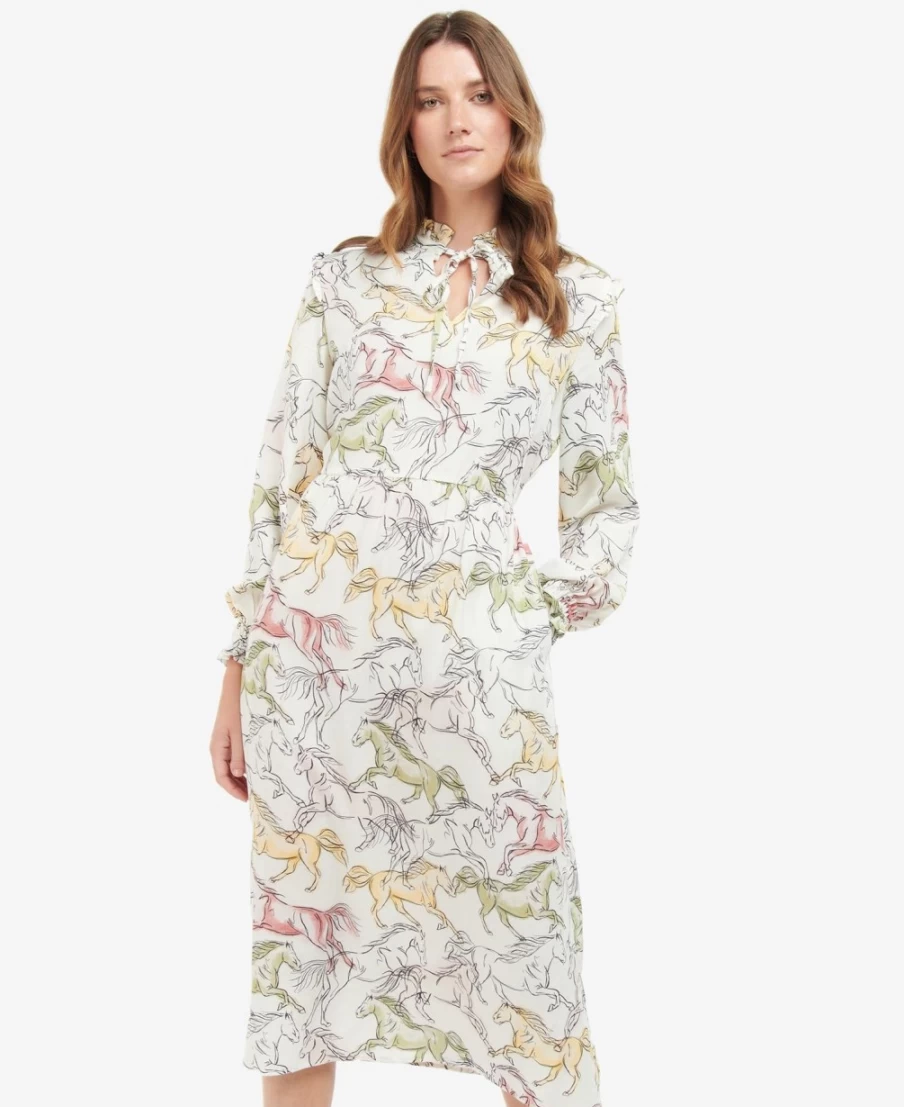 Barbour Women's Regia Dress in Classic Multi Color