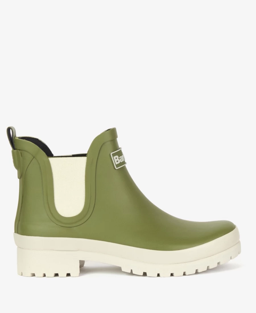Barbour Womens Mallow Wellingtons Boots in Navy/Pink Punch - Waterproof Rain Footwear