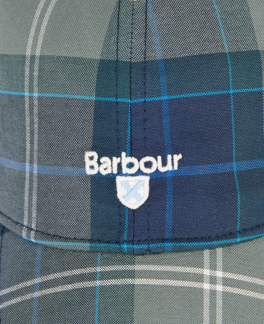 Barbour Mens Kielder Blue Tartan Sports Cap