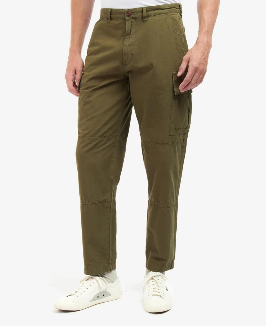 Barbour Men's Ivy Green Essential Ripstop Cargo Pants