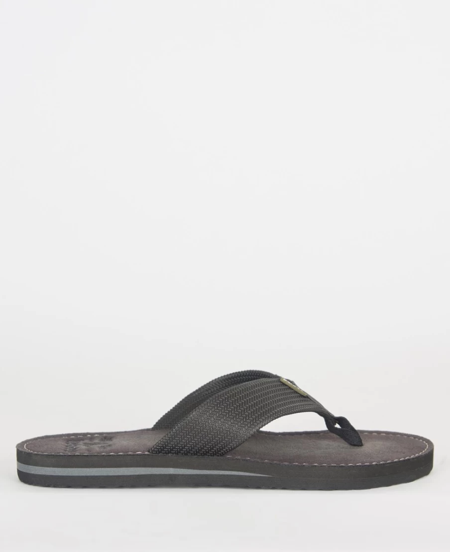Barbour Men's Toeman Black Beach Sandals