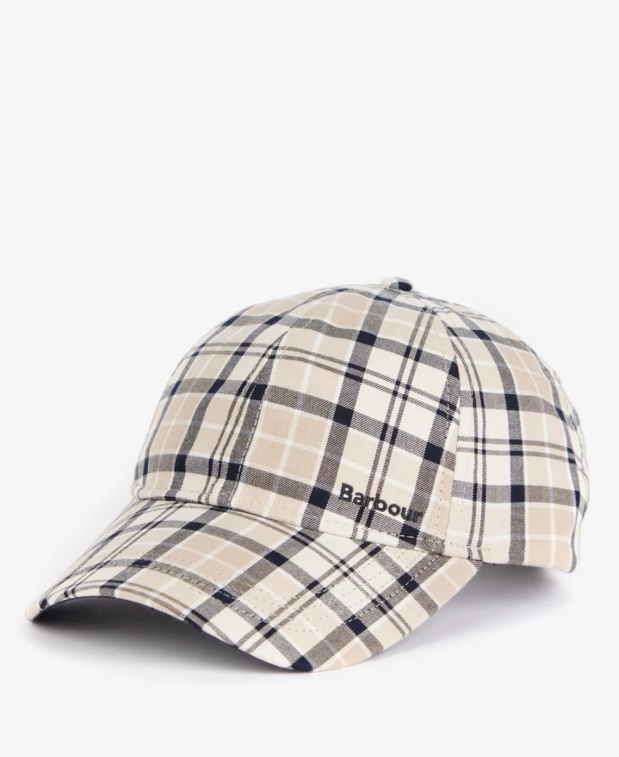 Barbour Mens Trench/Navy Tartan Sports Cap - Rosie Check Design
