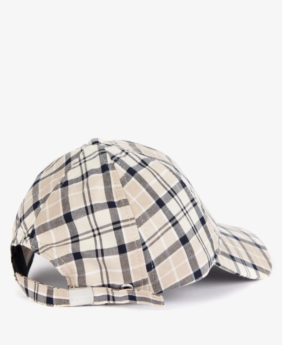 Barbour Mens Trench/Navy Tartan Sports Cap - Rosie Check Design