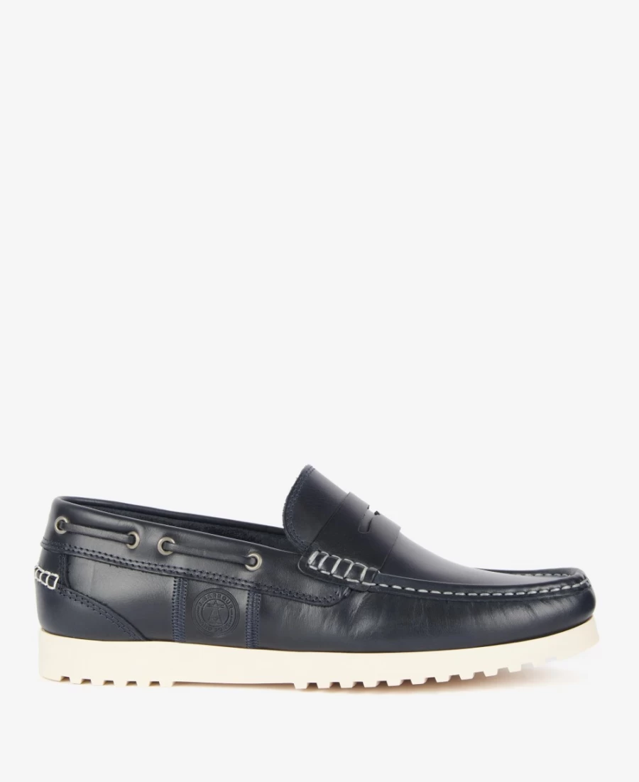 Barbour Men's Fairway Boat Shoes in Choco - Classic Nautical Style