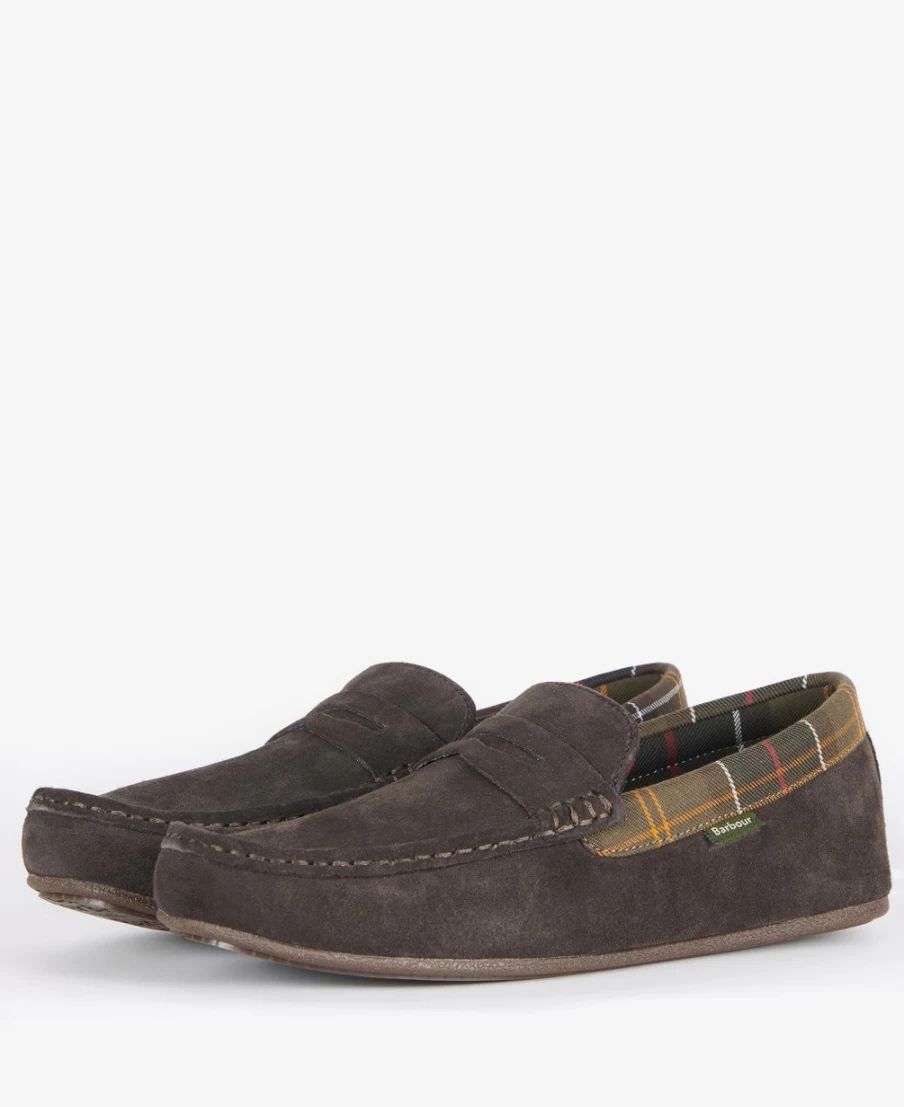 Barbour Men's Porterfield Black Slippers