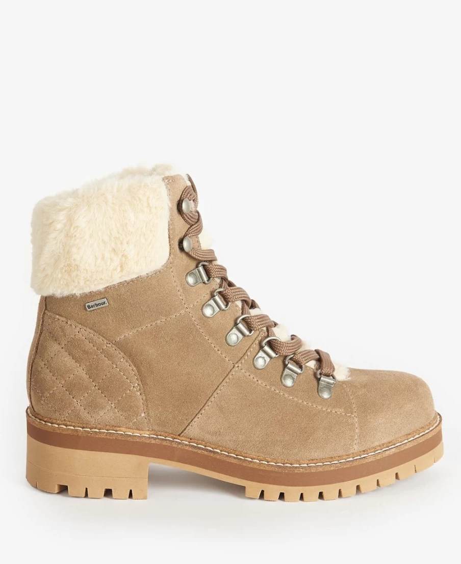 Barbour Womens Lula Boots in Rust - Waterproof Leather Ankle Boots for Women