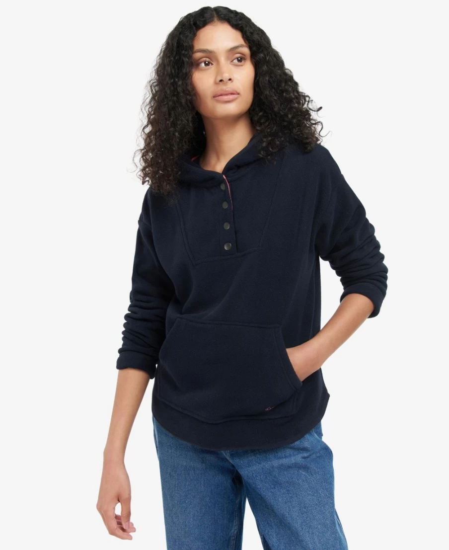 Barbour Women's Adria Hoodie in Classic Navy - Lightweight Water-Resistant Jacket