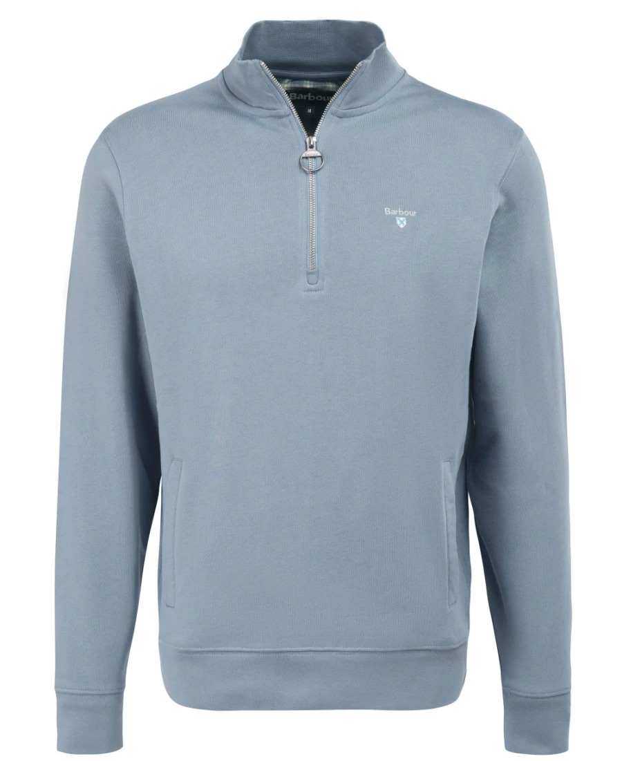 Barbour Men's Agave Green Rothley Half-Zip Sweatshirt