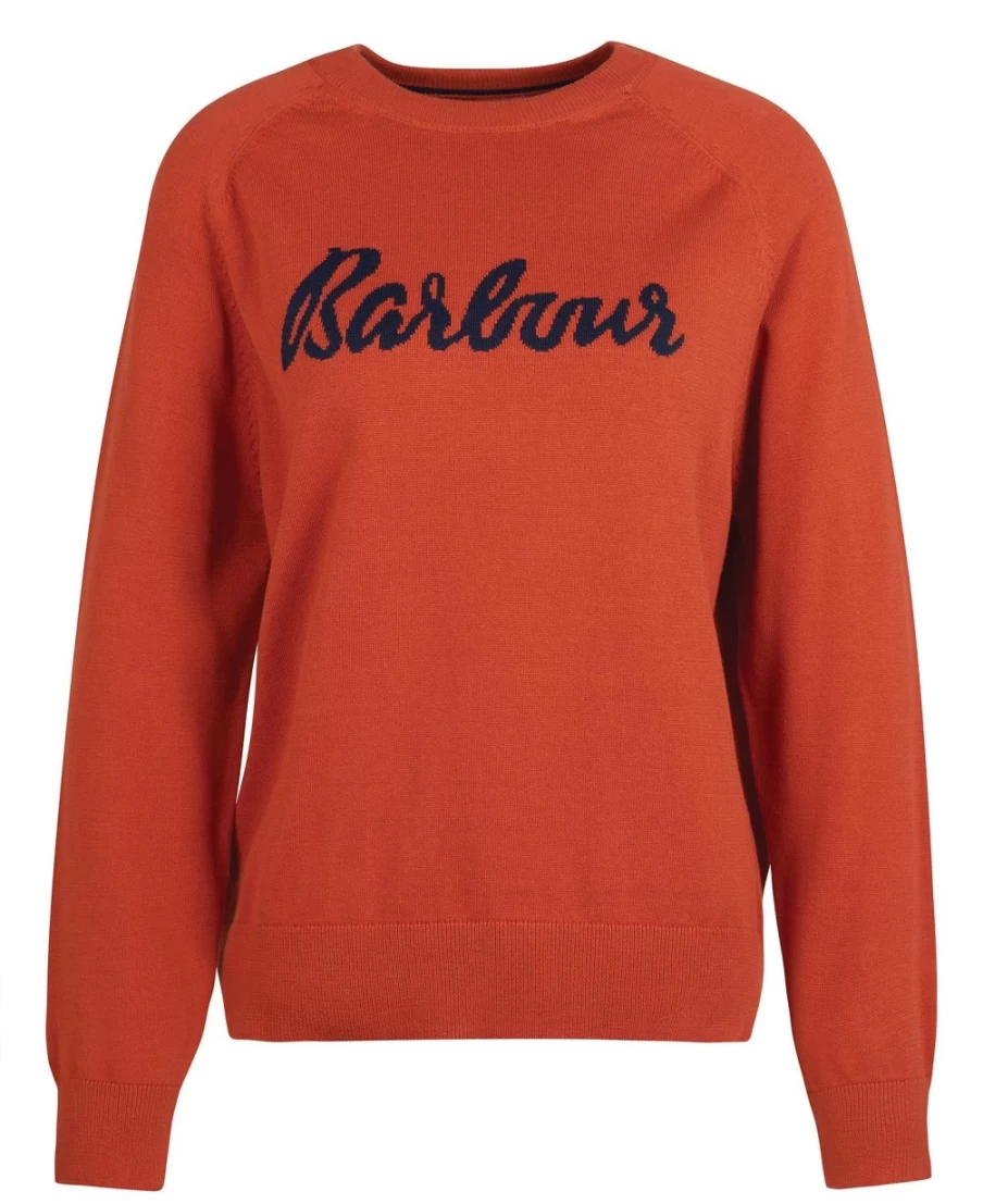 Barbour Women's Burnt Russet Otterburn Knitted Jumper