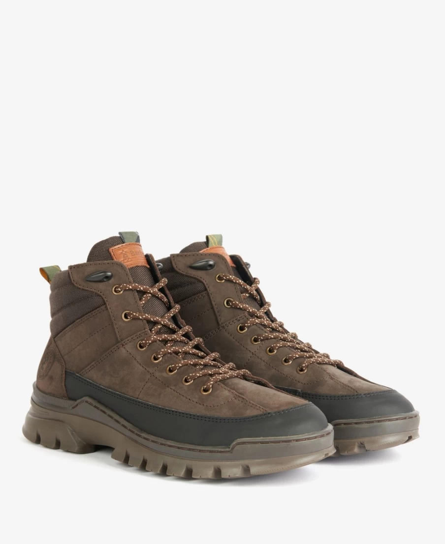 Barbour Men's Asher Choco Hiking Boots - Outdoor Trekking Footwear for Men